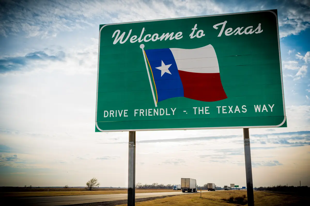 Cash for cars in Texas: welcome to texas road sign Welcome to Texas road sign, the statewide market for cash for cars in Texas